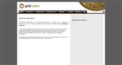 Desktop Screenshot of goldcoins.cz